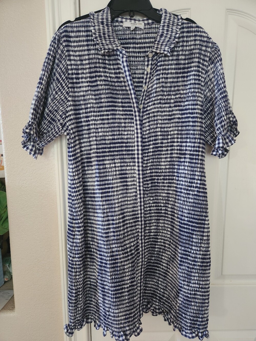 Jason Wu Smocked Gingham Dress